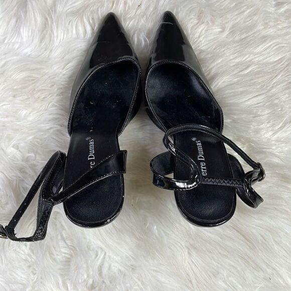 PIERRE DUMAS Womens Pointed Toe Black Stiletto Heels Witchy Fairy Goth Size 7M - Picture 5 of 9